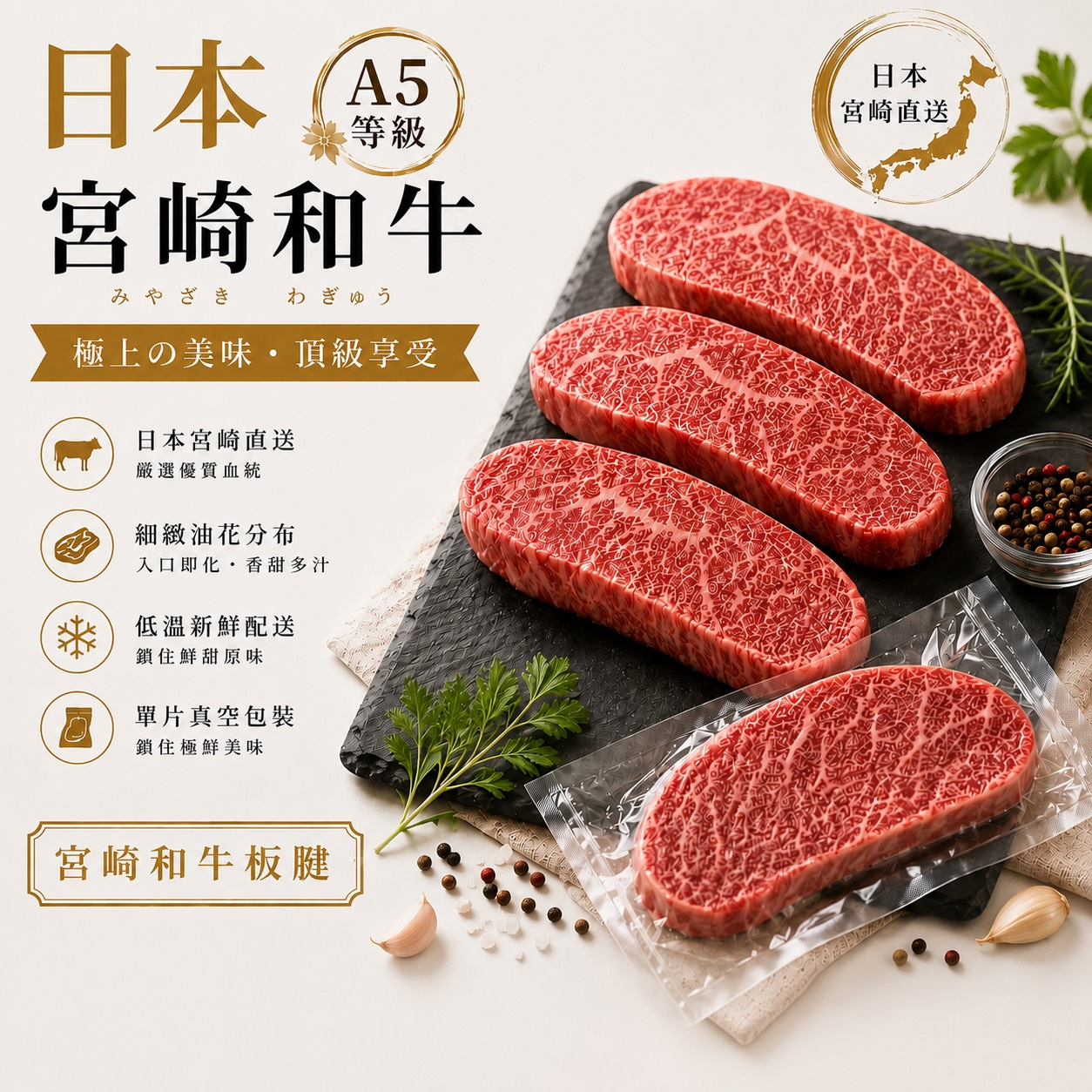 日本A5宮崎和牛板腱