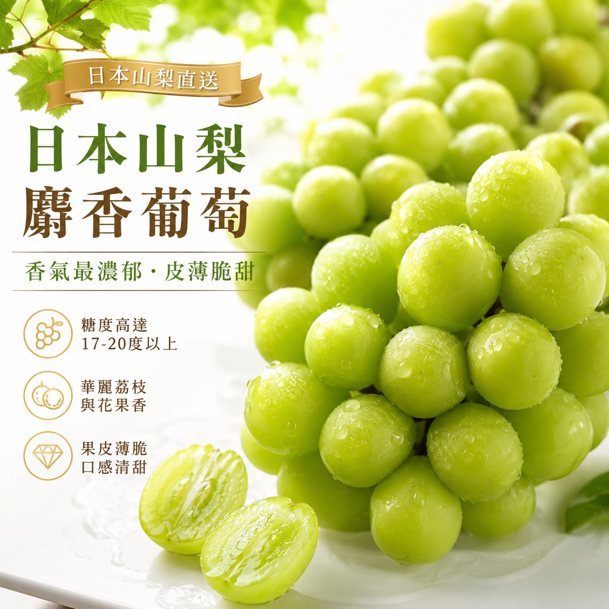 日本山梨縣麝香葡萄F81
