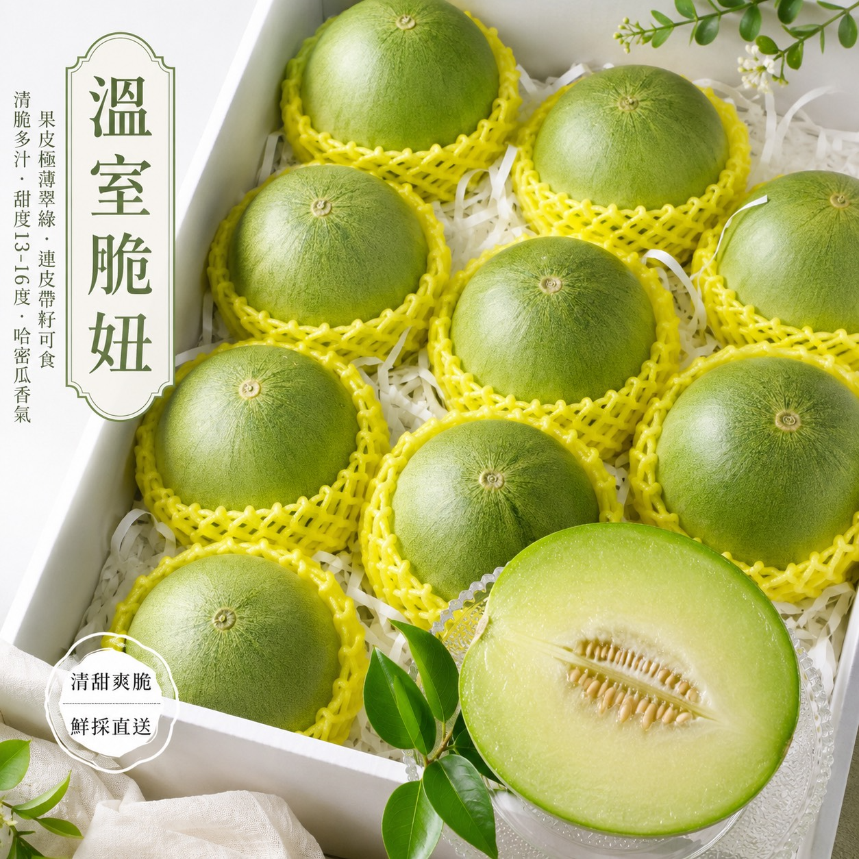 溫室翠妞美濃瓜1