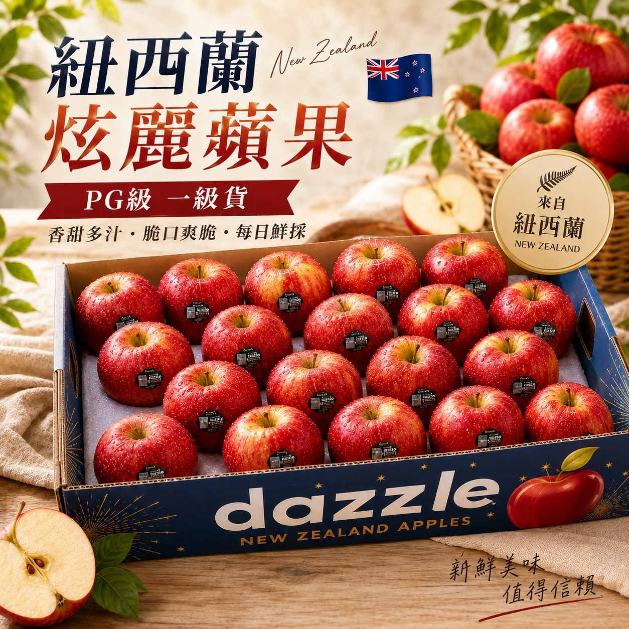 紐西蘭Dazzle炫麗蘋果PG70