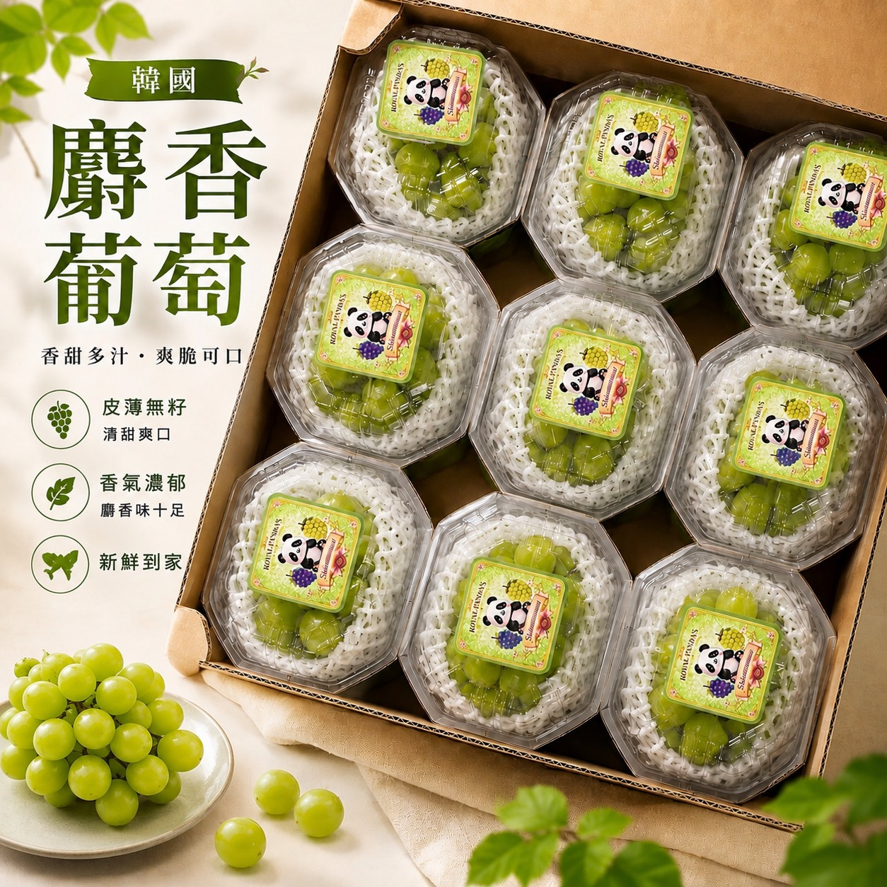 韓國麝香葡萄PE盒1