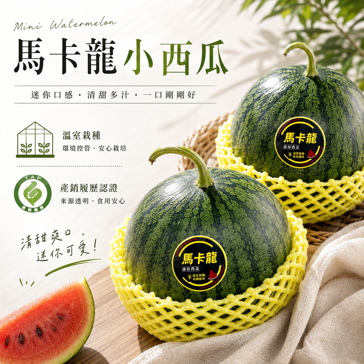 溫室馬卡龍小西瓜1