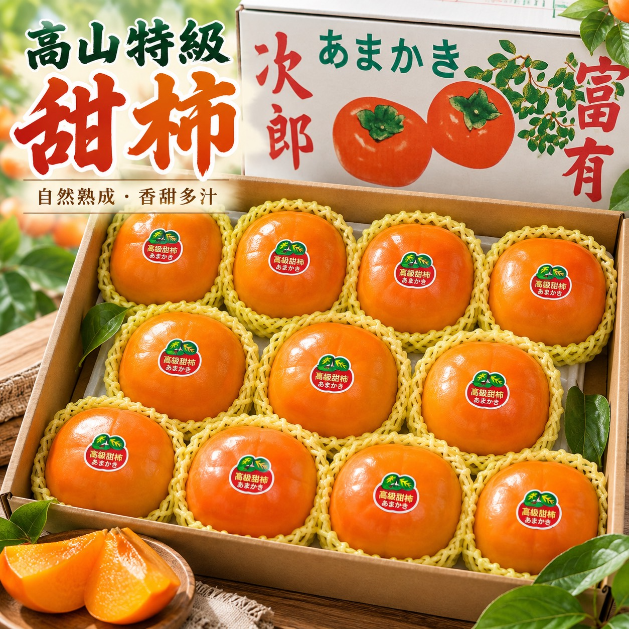 台灣高山特級9A甜柿1